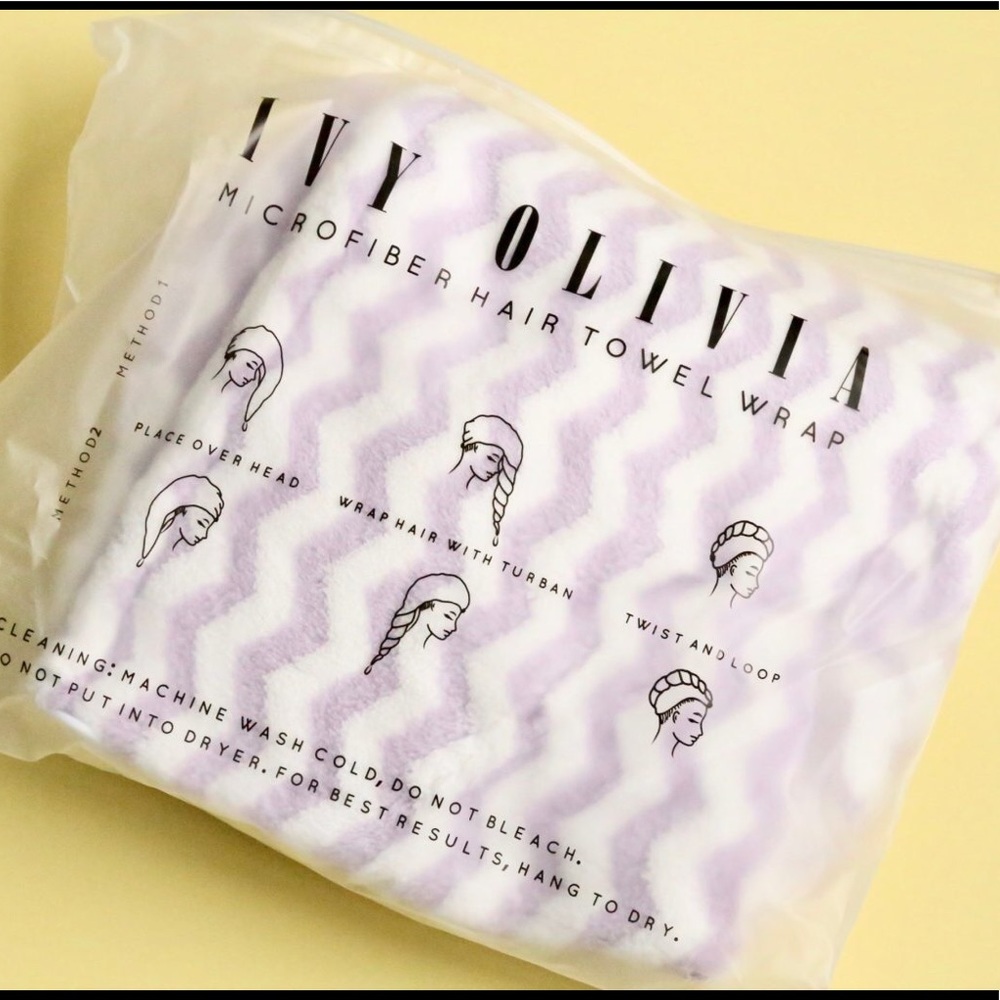 Ivy Olivia Microfiber Hair Towel Wrap